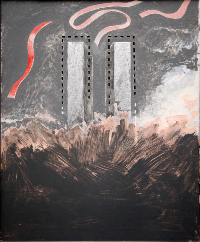 911 18X14 oil on masonite 2007