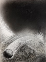 Another Shot Heard 19X14 Charcoal and white conte 