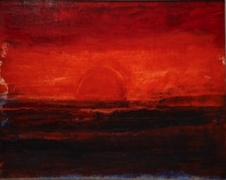 Armenian Sunset 16X20 oil on masonite 2005 initialed