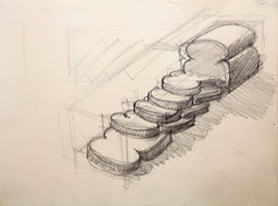 Bread image 5X6.5sheet 5.25X8.875 graphite pencil 