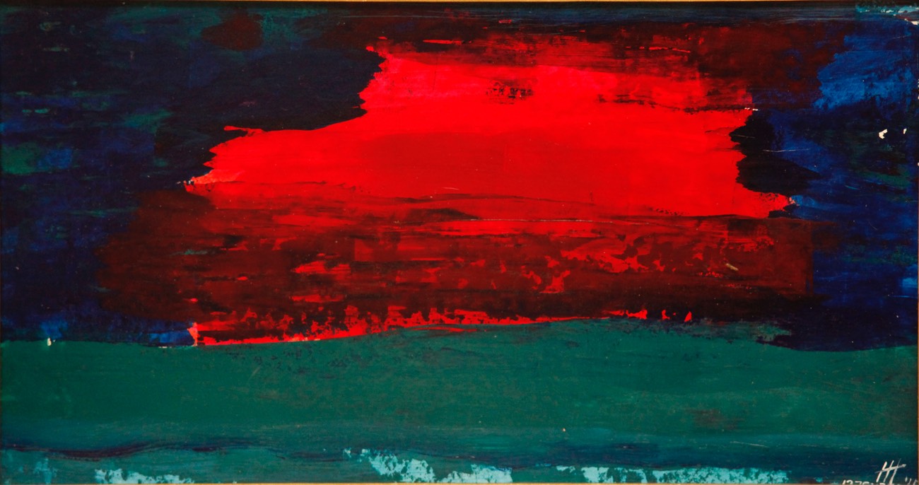 Cain's first view of Nod12.5X23.5 acrylic initialed