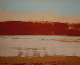 Camp Ockanickon.14X17 oil and alkyd untempered masonite 2009 