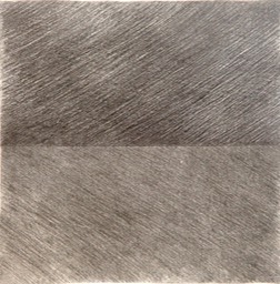 Disected Square 7.375x7.9375 graphite pencil signed 1986