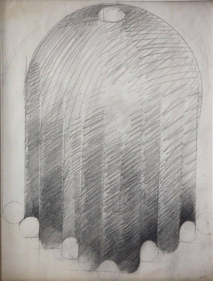 dome with occulus 10X13 1/8 pencil