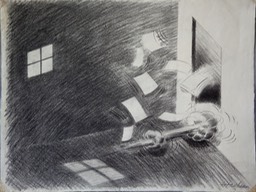 exit quickly 17.5X22 pencil