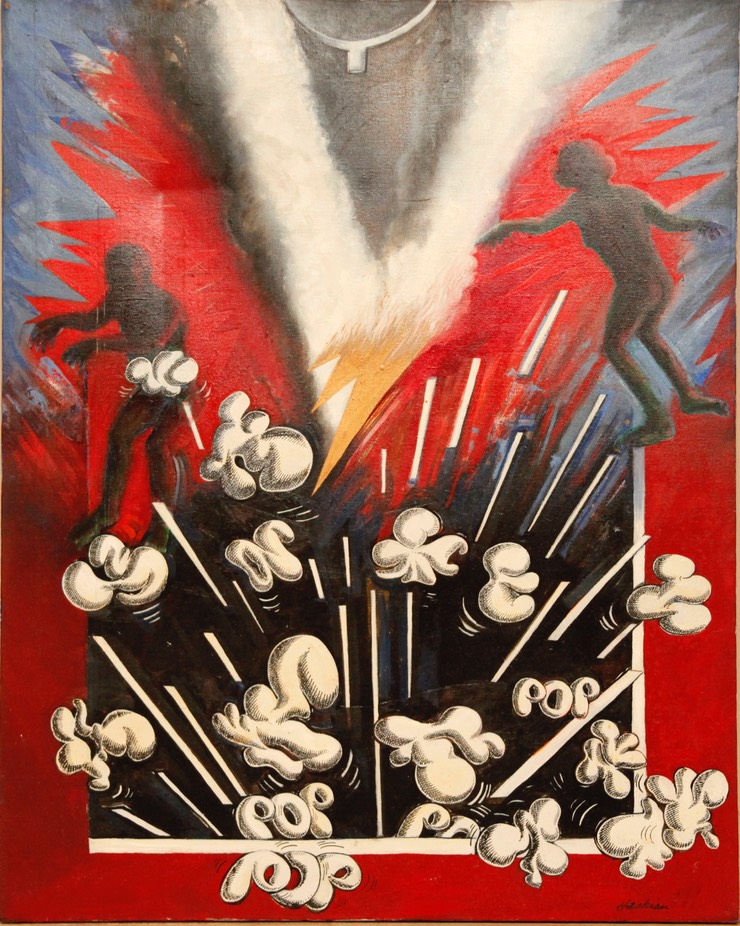 Exorcism 30X24 oil on canvas signed