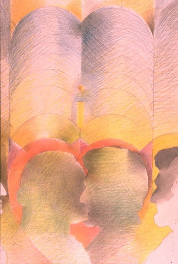 Fondling fathers variationwatercolor and colored pencil 