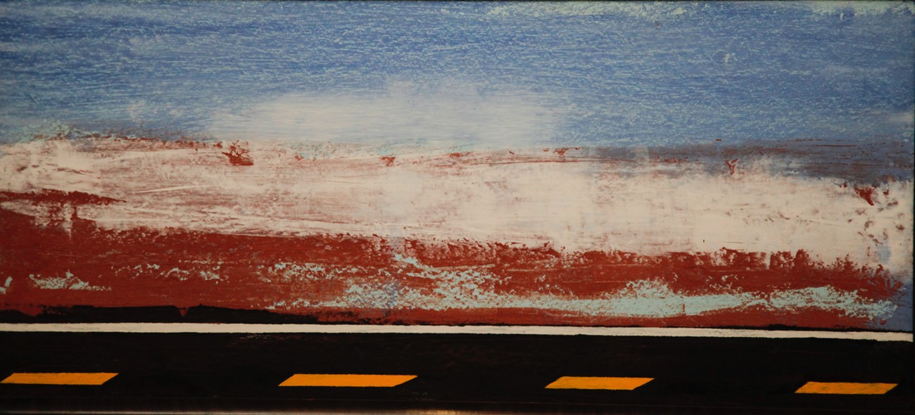 Jamaica 10X22 oil and alkyd on plywood 2012 