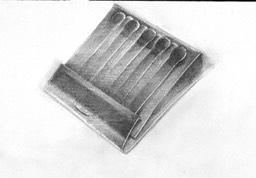 Matchbook Study image 6X9.5 graphite pencil