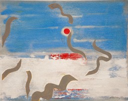 peninsula 16X20 oil and collage 2014 signed