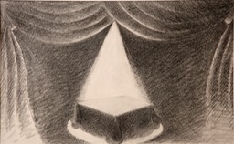 Presenting What Tony Saw charcoal and graphite 9.875x16 initialed2008 