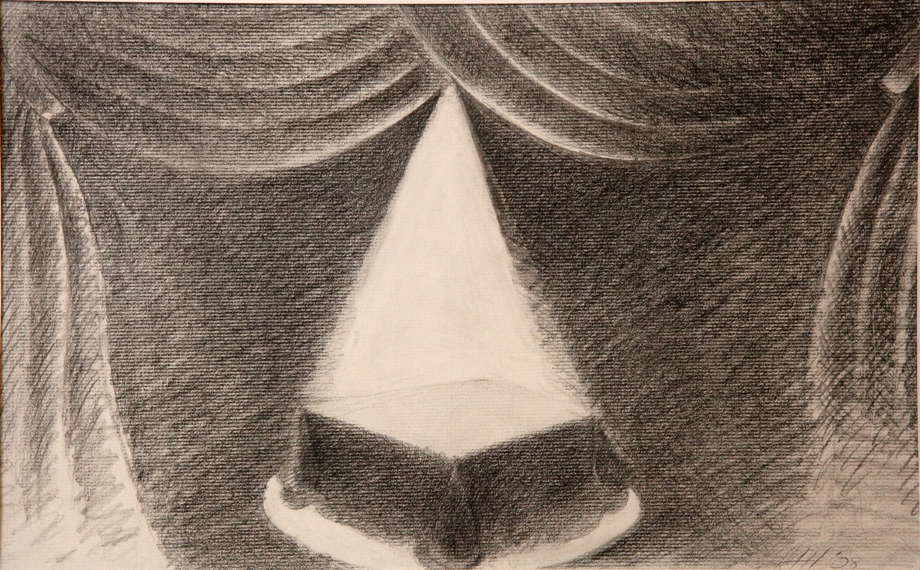 Presenting What Tony Saw charcoal and graphite 9.875x16 initialed2008 