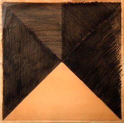 Segmented Square 17.125x17.125 graphit pencil signed