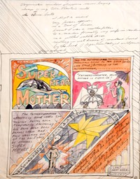 Super Rear Mother 12.5x10 pen ink and watercolor