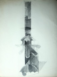 Umbrellas 28.5X22.5 graphite