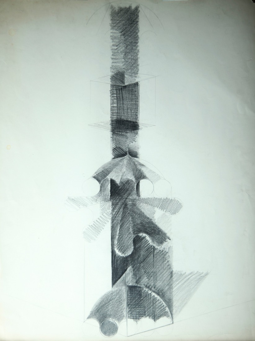 Umbrellas 28.5X22.5 graphite