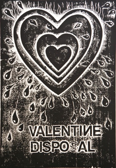 •••Valentine Disposal  collagraph  16X11   2005