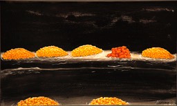 With What Measure Ye Mete 11X18.313 oil and collage 2015 signed